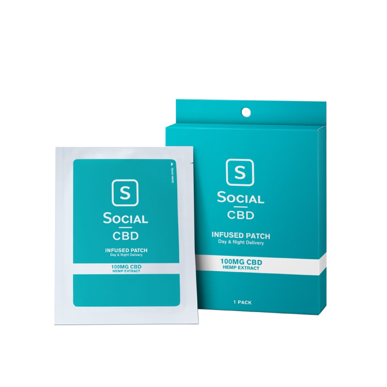 Social CBD 100 mg Transdermal CBD Patch