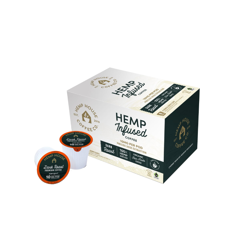 Hemp House Dark Roast CBD Coffee Pods
