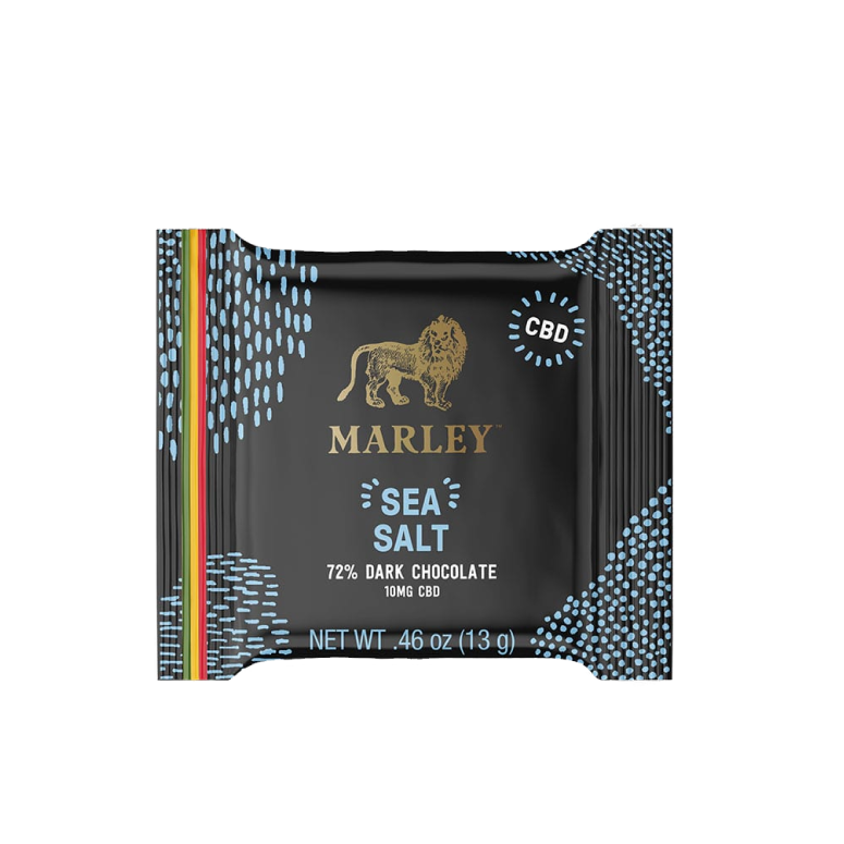 Marley CBD Dark Chocolate Sea Salt Square