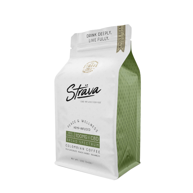 Sträva Medium-Roast Whole-Bean CBD Coffee