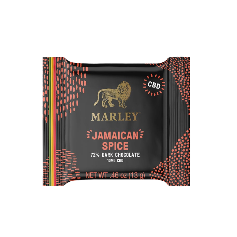 Marley CBD Jamaican Spice CBD Dark Chocolate Square