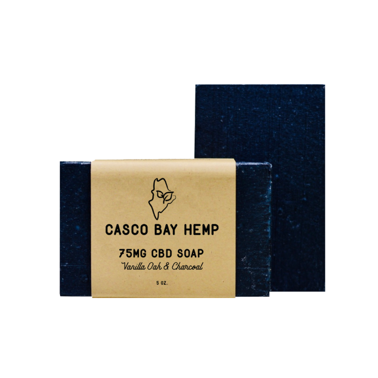 Casco Bay Hemp Vanilla Oak & Charcoal CBD Soap