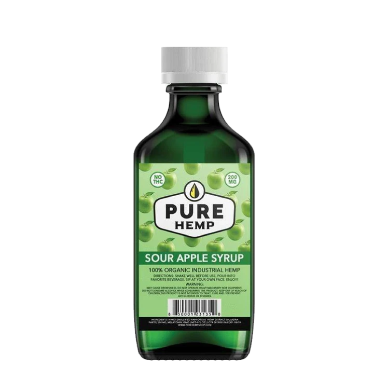 Pure Hemp CBD Green Apple CBD Syrup